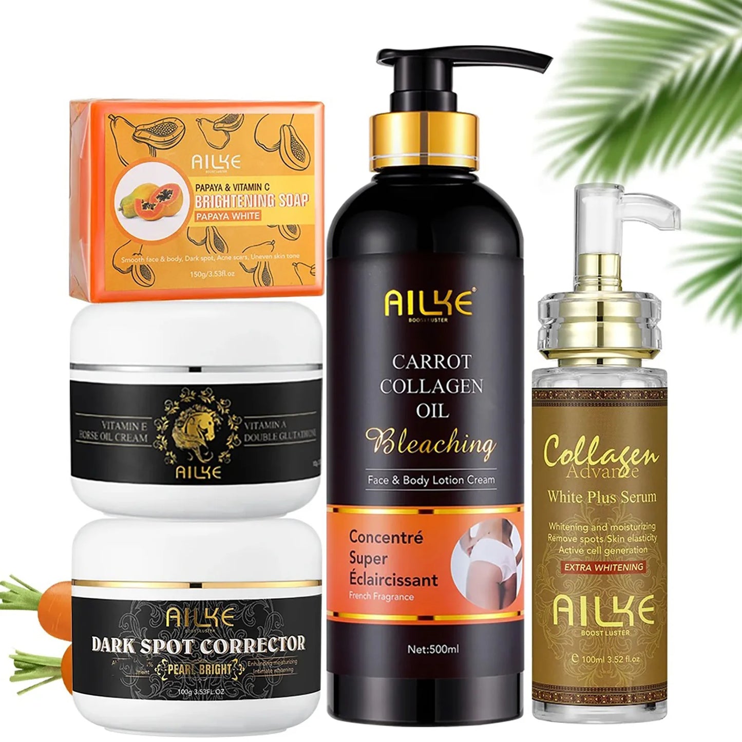 AILKE Collagen Whitening Skin Care Kit | Dark Spot Corrector