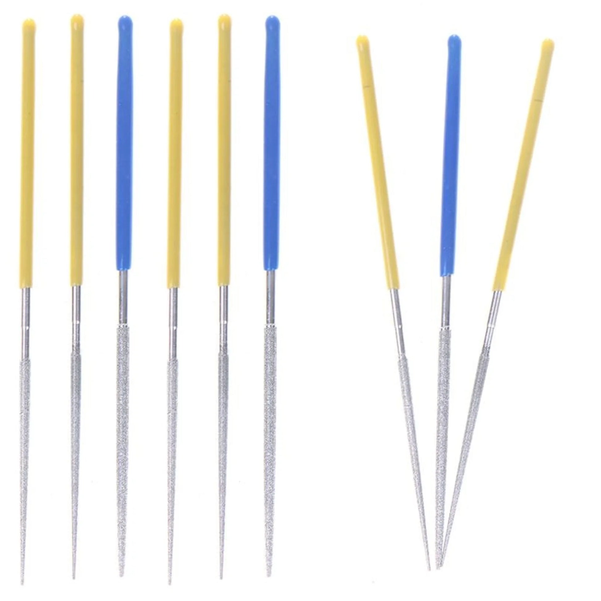 High Quality 150/200/400# 2mm Small Round Diamond Needle Files Alloy Hand Tools DIY For Grinding Metal Jewely Stone Wood Peaceful Pleasures Health and Wellness