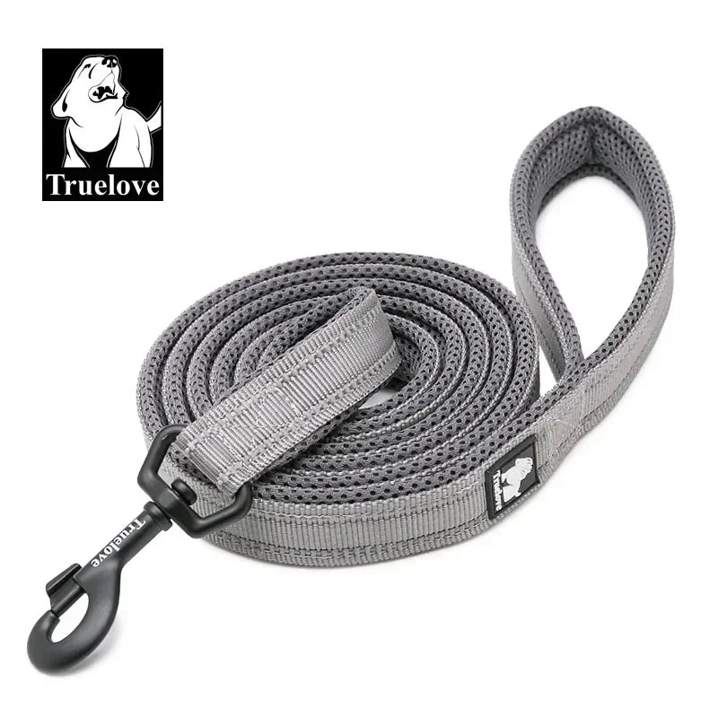 Truelove Soft Pet Leash Reflective Nylon Mesh Padded Puppy Large Dog or Cat Walking Training 11 Color 200cm TLL2112 Dropshipping Peaceful Pleasures Health and Wellness gray L 2.5cmX200cm Russian Federation