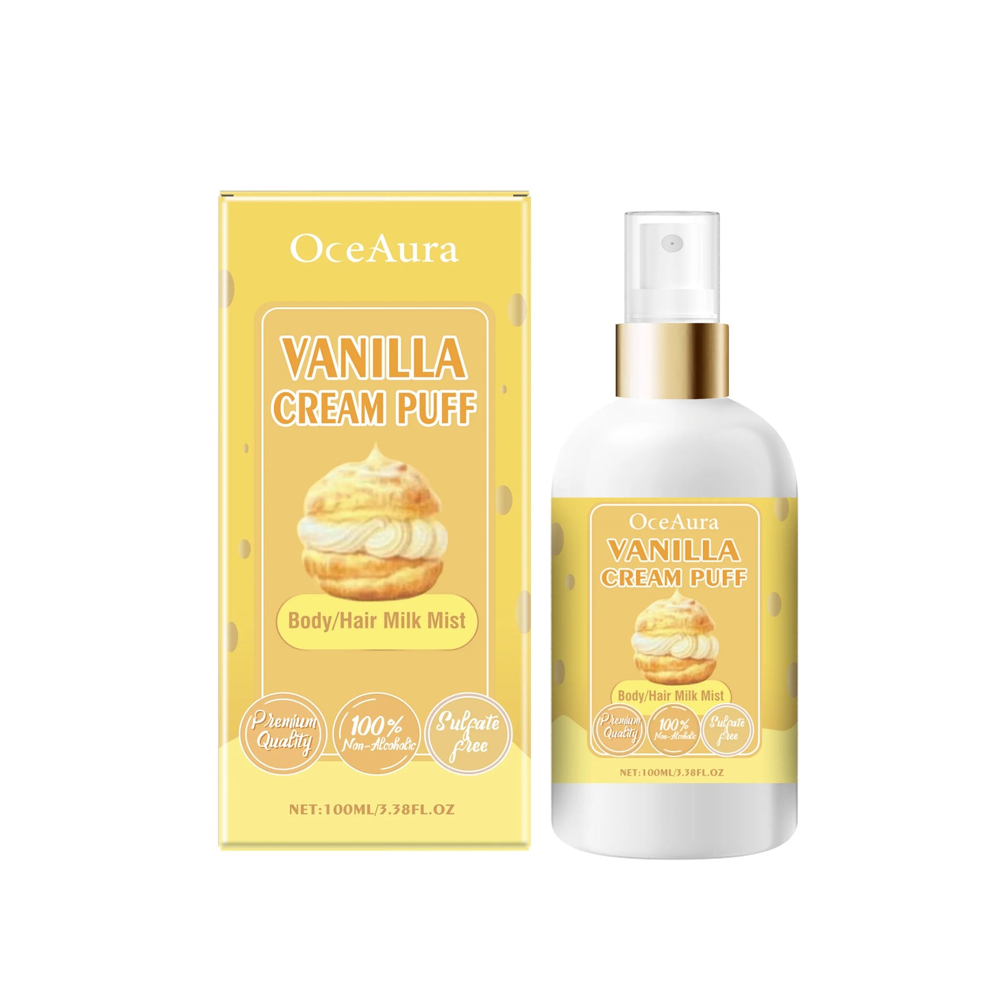OceAura Strawberry Body Spray Moisturizing Aroma Mist 100ml