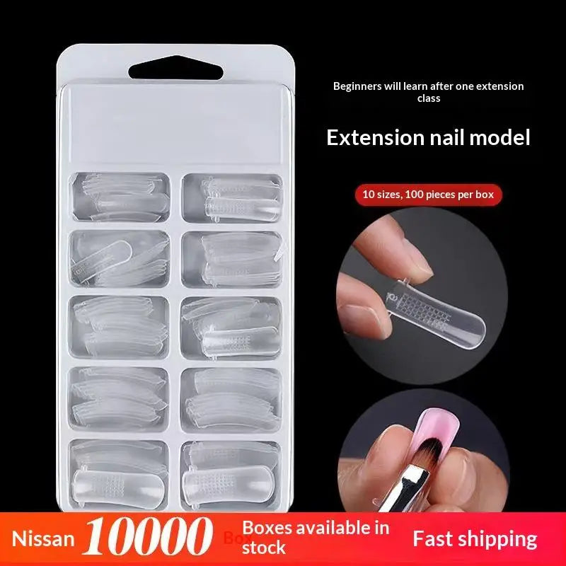 240pcs Sandwich Nail Forms 15 Size Oval Extension Dual Form No Paper Forms Needed For Easy Nail Extensions Peaceful Pleasures Health and Wellness one size A1