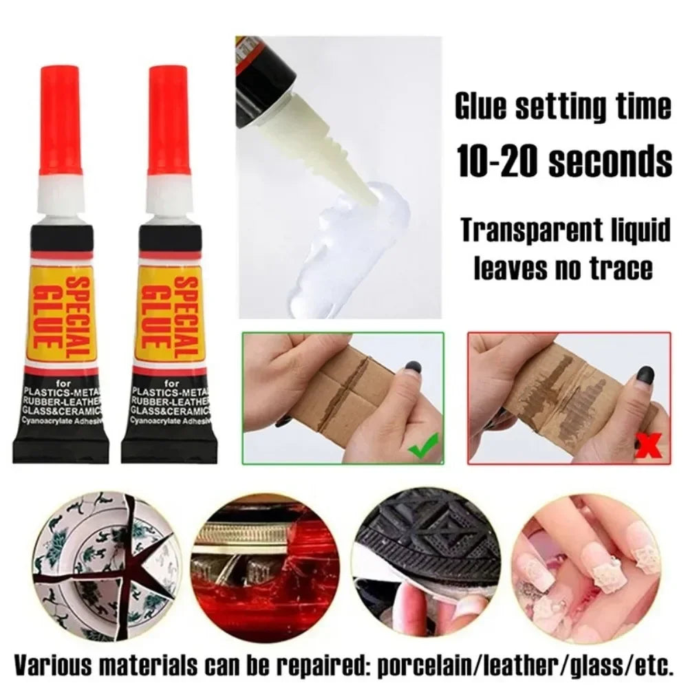 Super Glue Multi-Surface Clear Adhesive – 3/6/12 Pack Multi-Surface Super Glue Peaceful Pleasures Health and Wellness