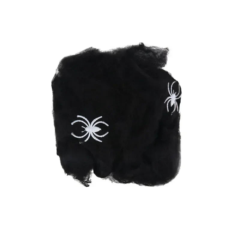 Halloween Stretchy Spider Web Cobweb Decoration Prop – 1–20 PCS