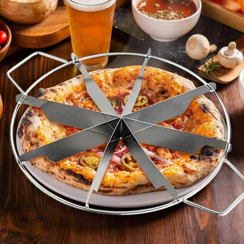Round Thousand-layer Mousse Cake Pizza Slicer Stainless Steel Cake Cutting Mold Divider Baking Tool Cake For Bakeries & Home use Peaceful Pleasures Health and Wellness
