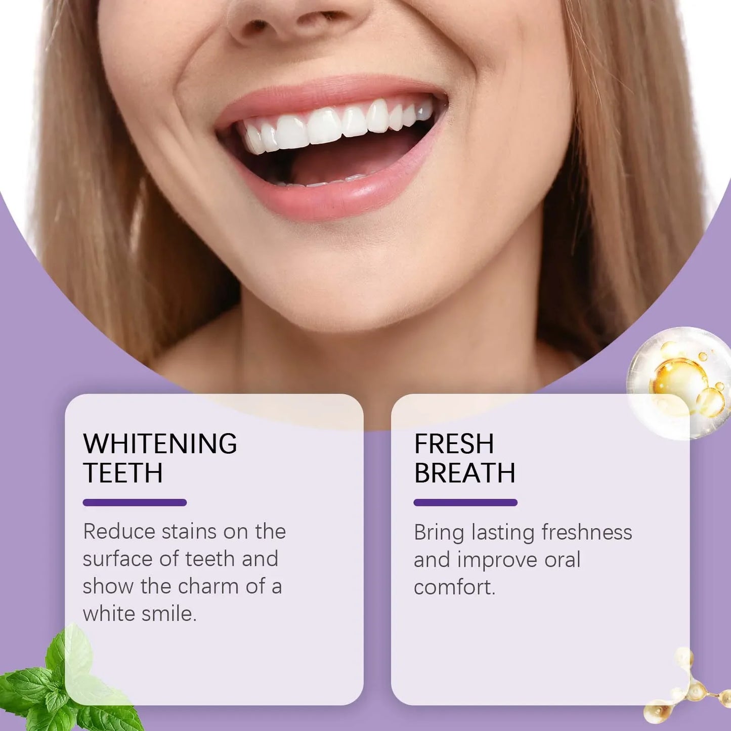 Jaysuing Purple Whitening Tooth Powder | Stain Removal