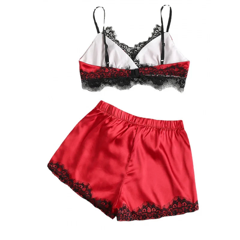 Women's Sheer Voile Babydoll Pajama Set | Elegant Sleepwear