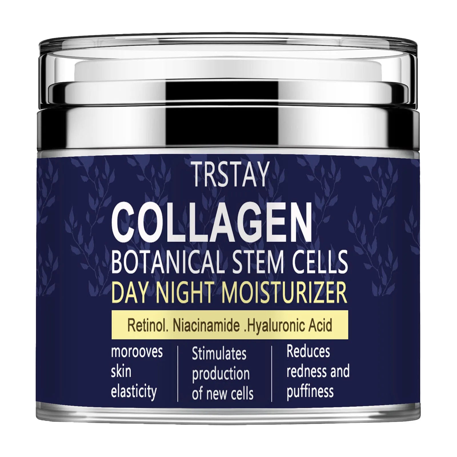 Collagen Face Moisturizer with Airless Pump - Collagen Botanical Stem Cells Cream for Skin with Retinol, Niacinamide Peaceful Pleasures Health and Wellness 15G