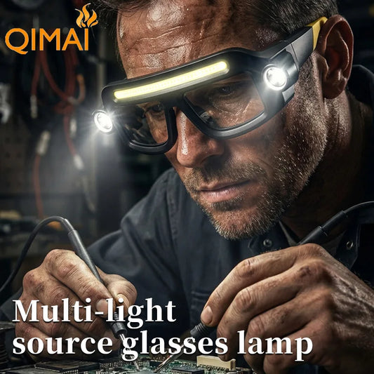 USB Rechargeable COB LED Glasses Headlamp | Camping & Hiking LED Glasses Headlamp Peaceful Pleasures Health and Wellness