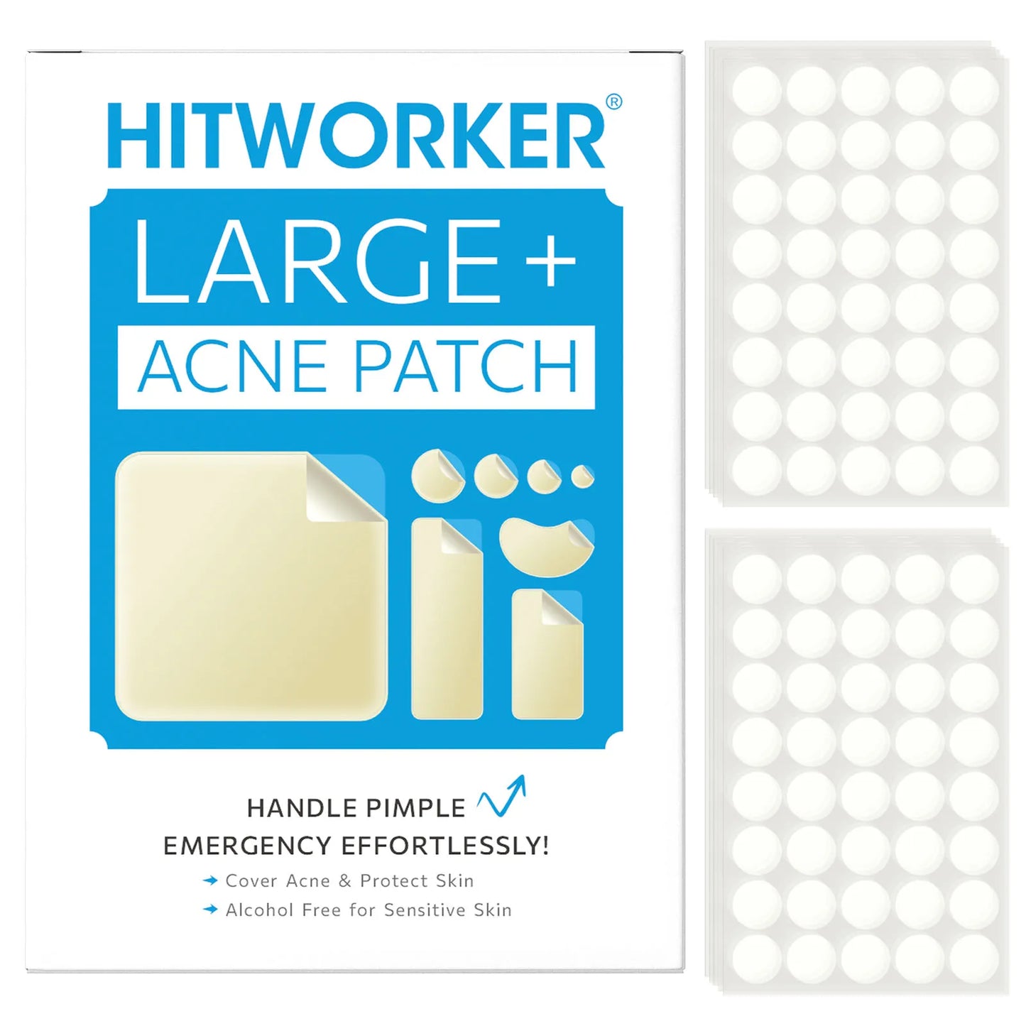 Invisible Waterproof Hydrocolloid Acne Patches – All Skin Types