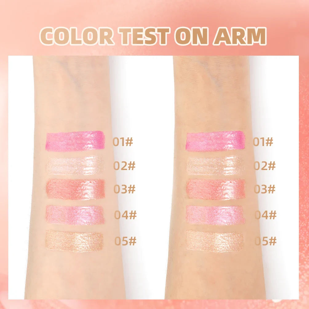 QIBEST Glitter Lip Gloss – Diamond Metallic Pearlescent Glaze