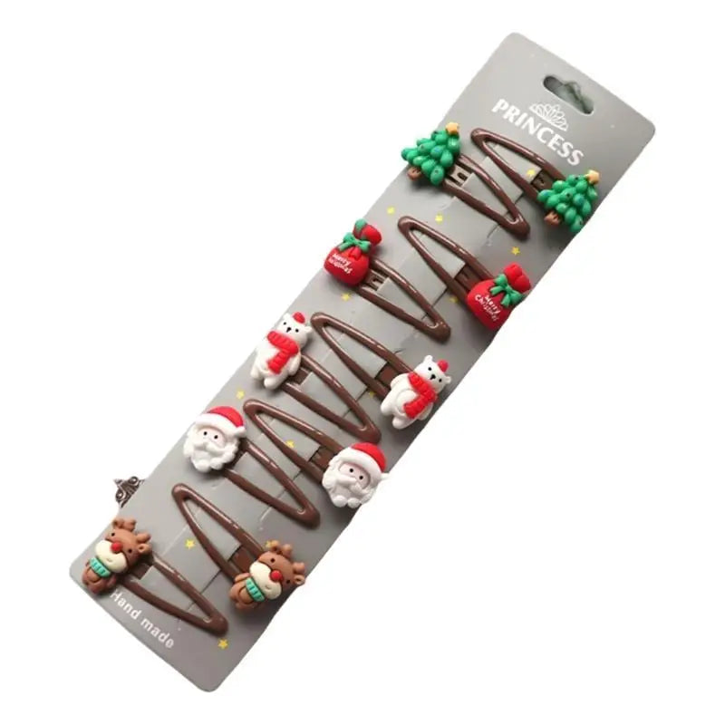 Christmas Hair Clips for Girls – Holiday Barrette Set 8–10pc
