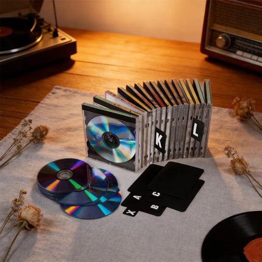 A-Z Alphabetical Dividers 26pcs – CD, DVD & Record Organizer Alphabetical File Dividers Peaceful Pleasures Health and Wellness