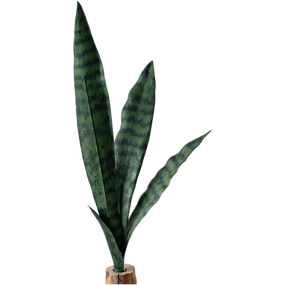 Artificial PVC Snake Plant Fake Green Plants Low-maintenance Home