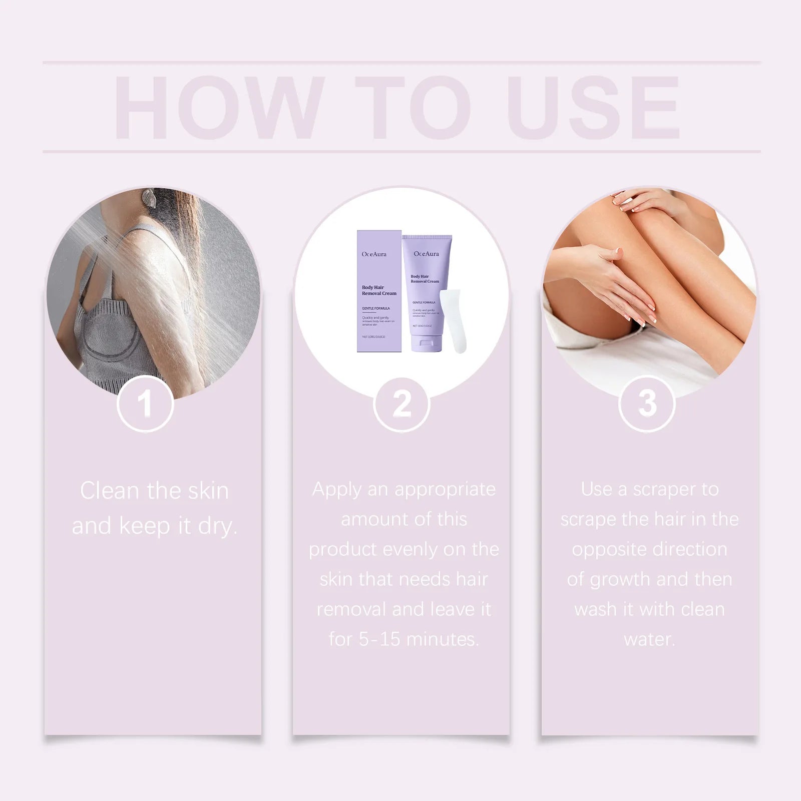 Body Hair Removal Cream Gentle Painless Non-Irritating Hair Inhibitor Nourishing Smoothing Skin Prevent Regeneration Skin Care Peaceful Pleasures Health and Wellness