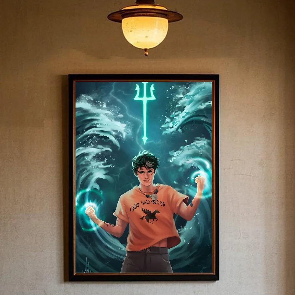 Percy Jackson & The Olympians HD Wall Poster – Waterproof PVC Wall Art Poster Peaceful Pleasures Health and Wellness