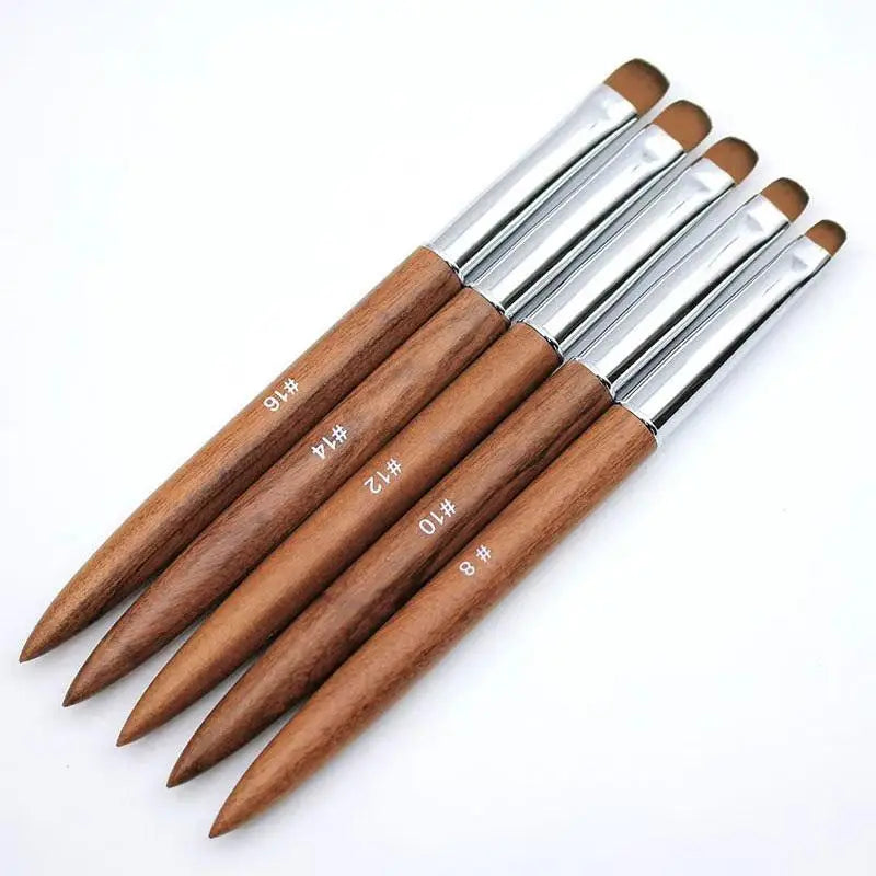 French Nail Art Brushes Flowers Drawing Pen Versatile Nail Drawing Pen Nail Tools Sandalwood Handle Manicure Pen Peaceful Pleasures Health and Wellness
