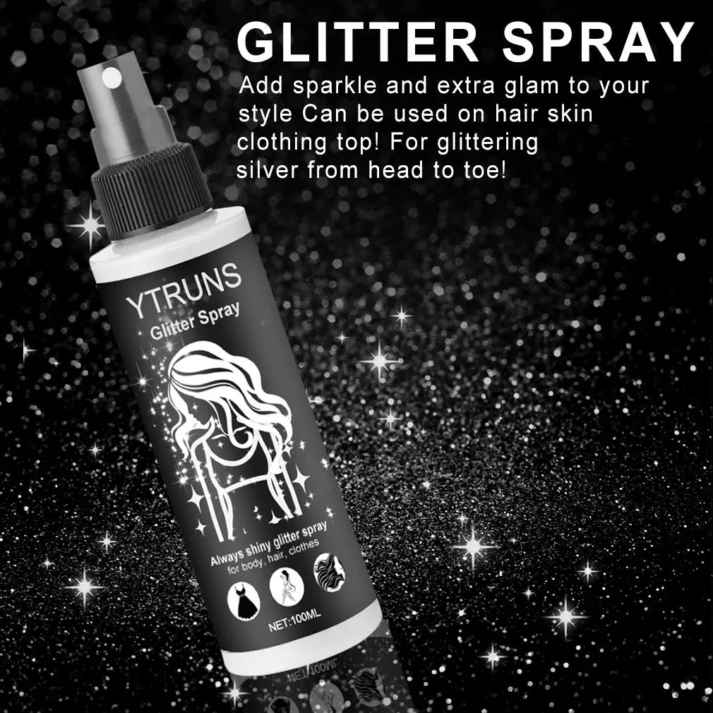 100ml Glitter Spray for Body, Hair & Clothes – High Gloss Shimmer
