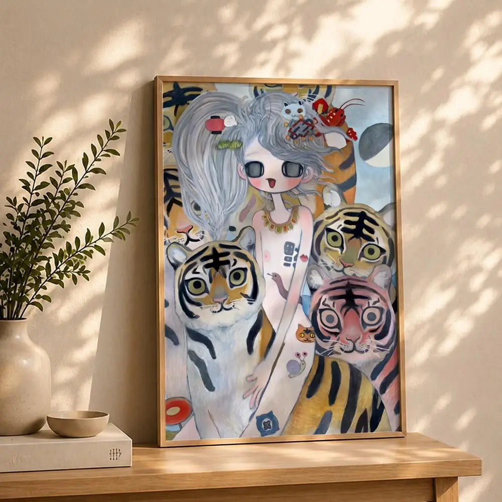 Artist A-Aya TakanoS Poster HD Self Adhesive Waterproof Wall Art Ideal for Home Office Dorm Bedroom Great Gift Peaceful Pleasures Health and Wellness