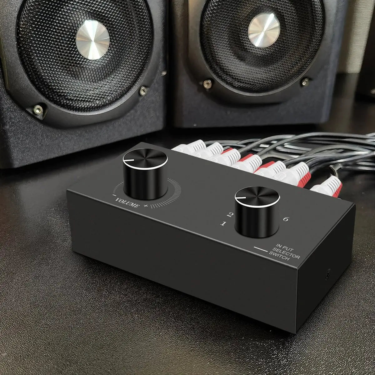 RCA Audio Bi-Directional Switcher 6x1 Selector with Volume Control Peaceful Pleasures Health and Wellness