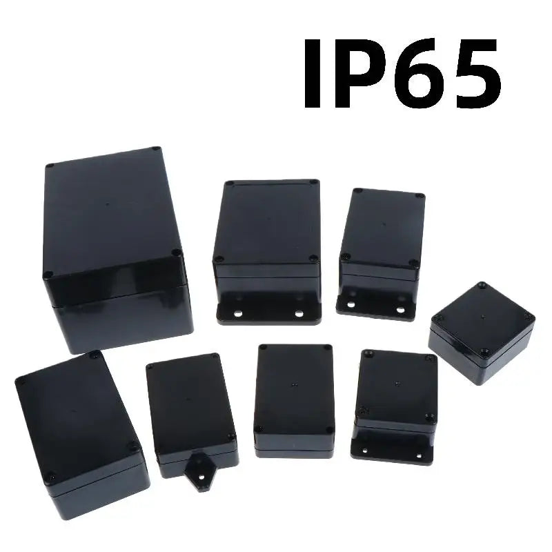 New 1/3Pcs Plastic Electronic Project Instrument Case IP65 Waterproof Black Junction Box Outdoor Container Power Enclosure Tools Peaceful Pleasures Health and Wellness