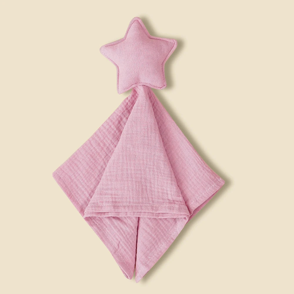 Star Soothing Towel Baby Pure Cotton Fashionable and Individualistic Small Blanket Baby Sleeping Companion Doll Saliva Towel New Peaceful Pleasures Health and Wellness SMT2096-03