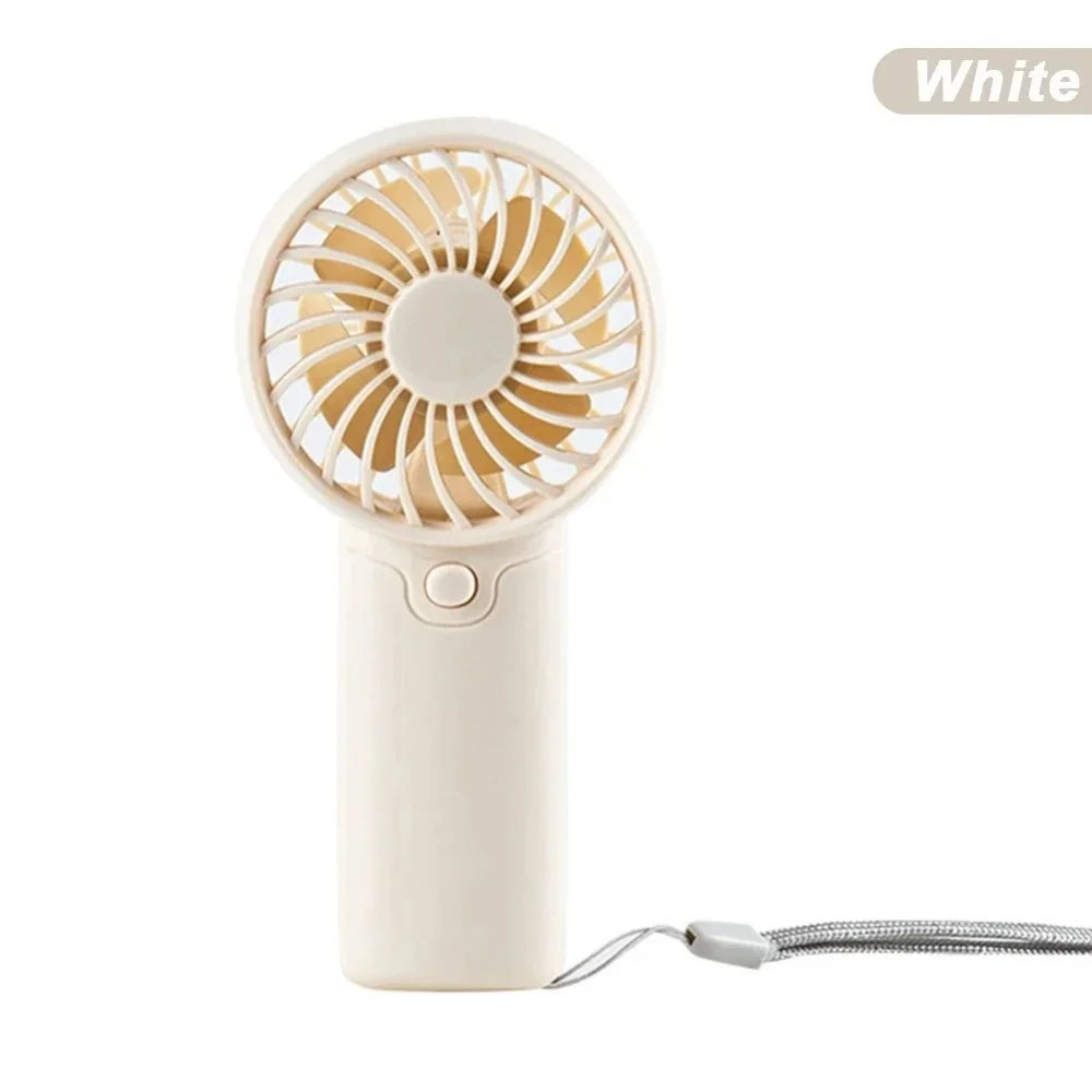 Portable Mini USB Rechargeable Handheld Fan – 3-Speed