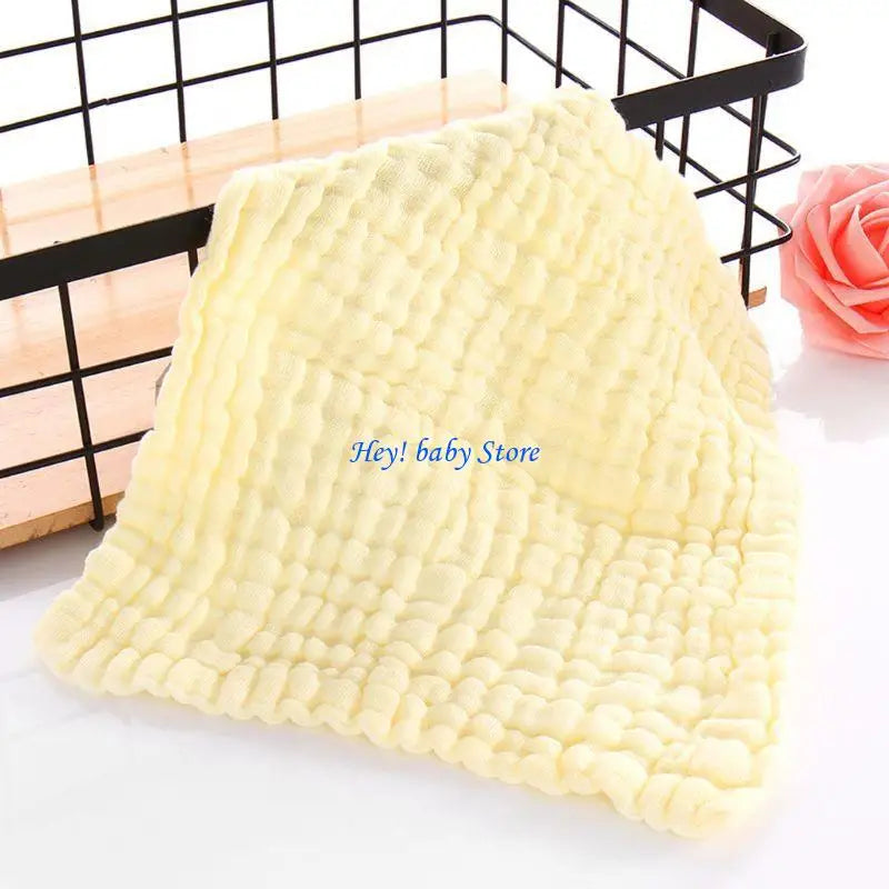 Baby Muslin Face Towels | Soft Cotton Handkerchief Wipes 5-Pack