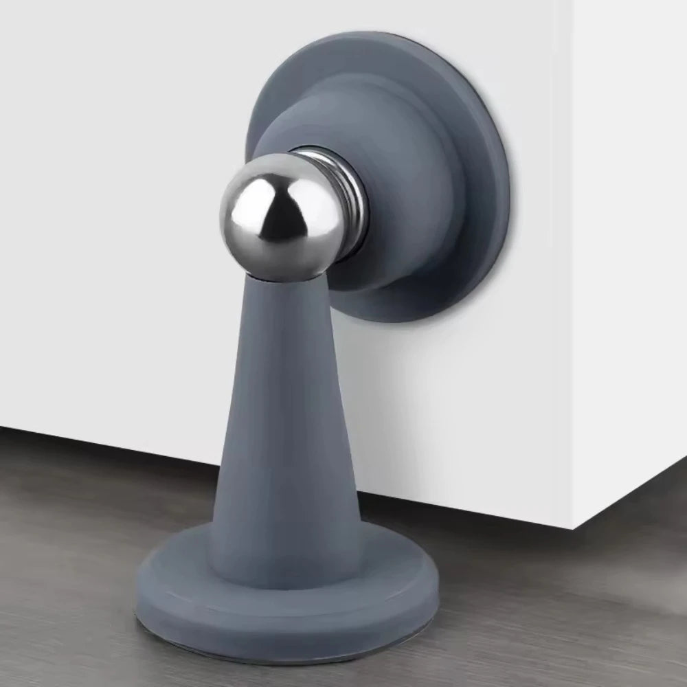 Silicone Anti-collision Door Stopper Strong Magnetic Silent No Punching Wall Floor Compatible Door Holder Peaceful Pleasures Health and Wellness