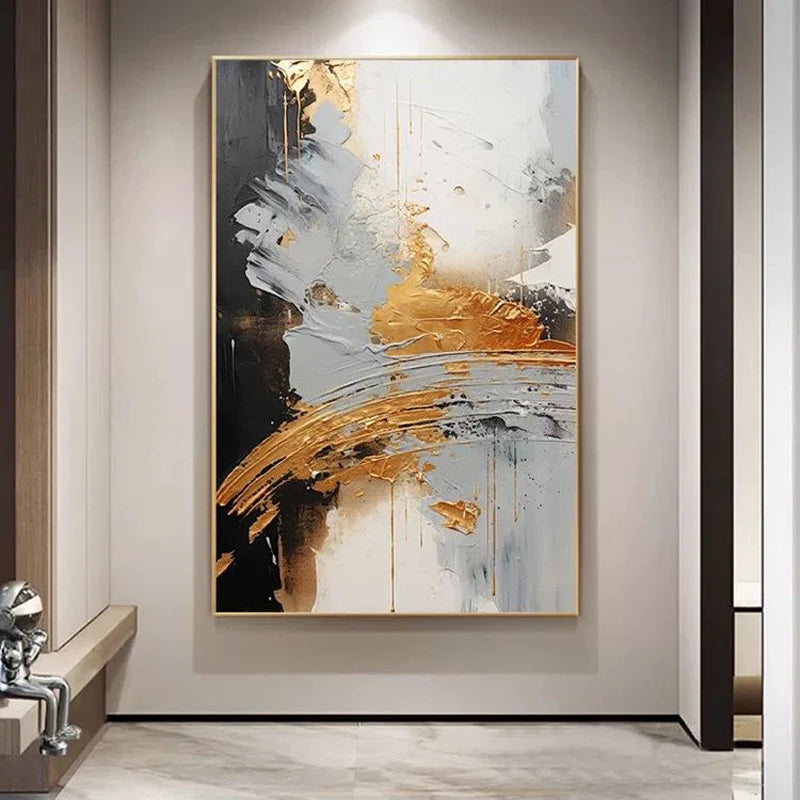Modern Abstract Hand Drawn Thick Texture Oil Painting On Canvas Pure Hand Drawn For Home Wall Decor Mural For Living Room Bedroo Peaceful Pleasures Health and Wellness