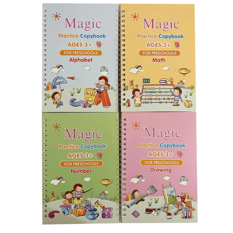Children Reusable Writing Book Wiping English Verison Kids