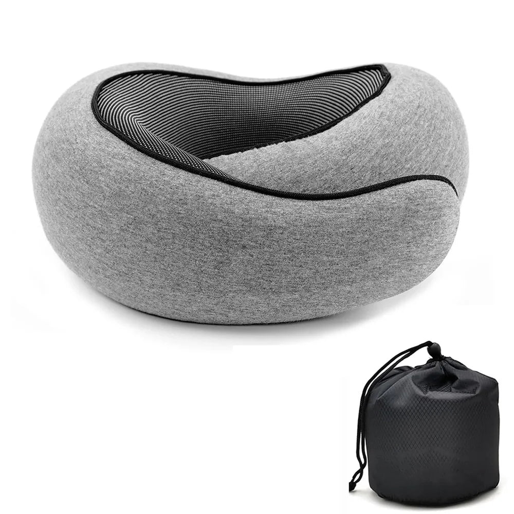 Memory Foam U-Shape Travel Neck Pillow | Portable & Adjustable