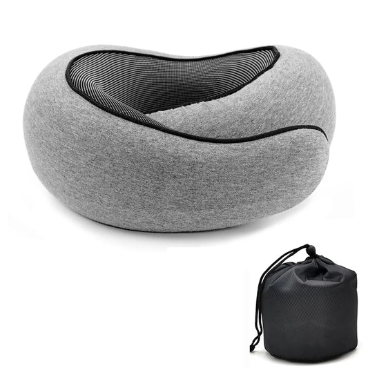 Memory Foam U-Shape Travel Neck Pillow | Portable & Adjustable Travel Neck Pillow Peaceful Pleasures Health and Wellness