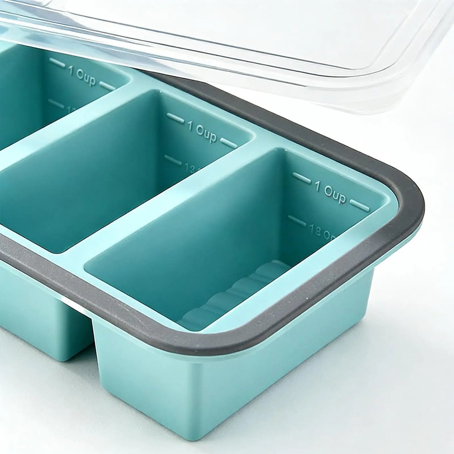 Silicone Freezer Tray with Lid | Soup, Broth & Meal Prep Mold