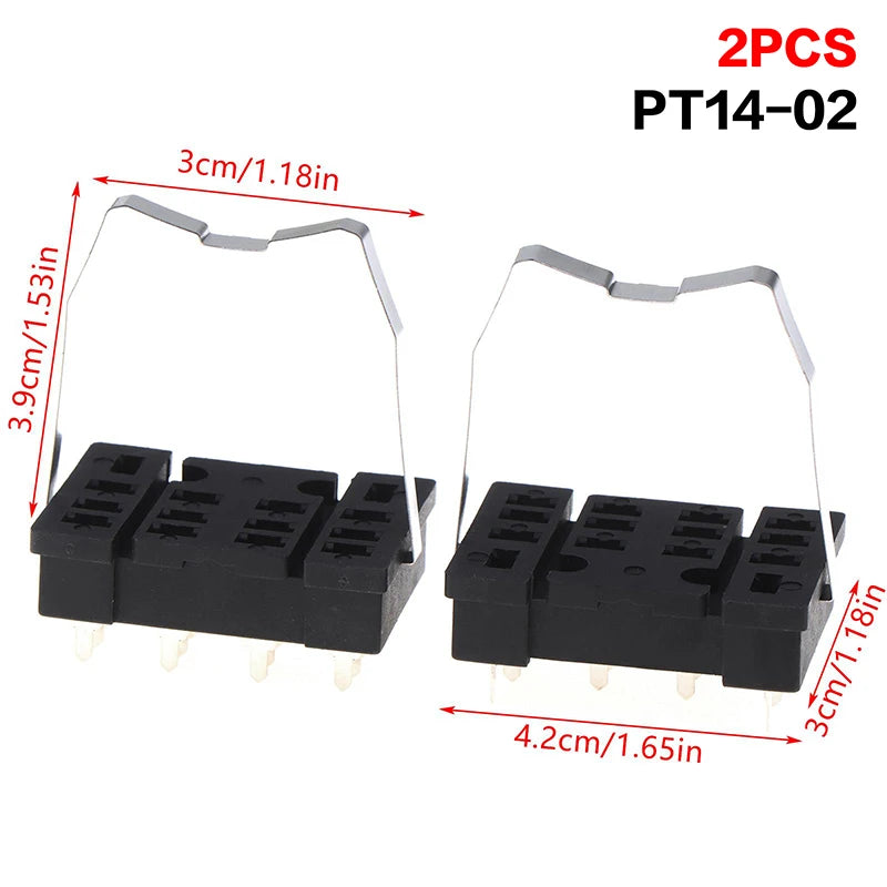 New PCB Mount Relay Socket Base PT08-0 PT14-02 PY14-02 8-Pin 14-Pin Solder Type Relay Holder For Intermediate Relays Peaceful Pleasures Health and Wellness A2