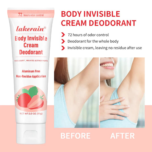 Lakerain Fruit Deodorant Cream – Blueberry & Strawberry, 85g Deodorant Cream Oasis Select