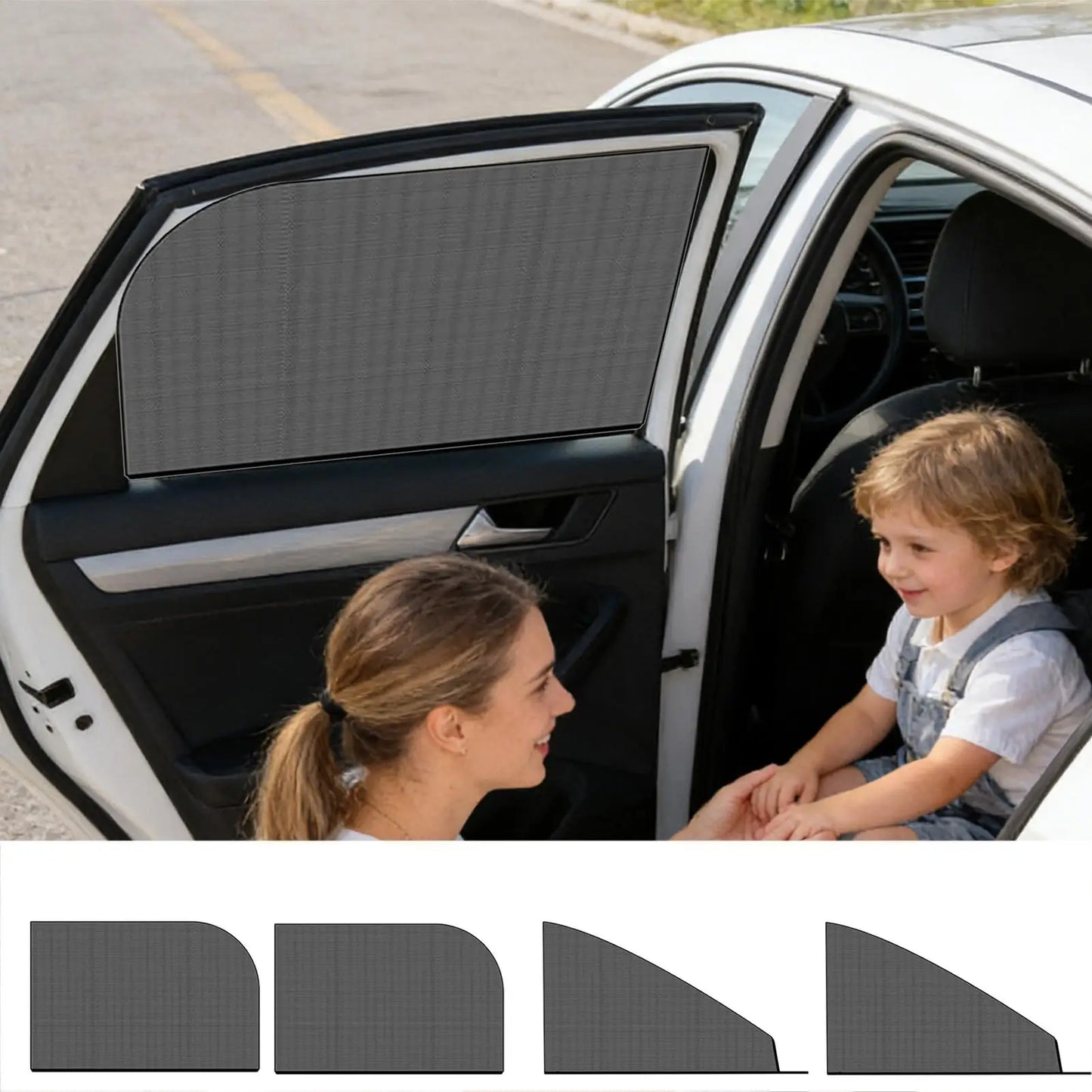 2-Pack Car Side Window Sunshade | UV Block & Heat Shield