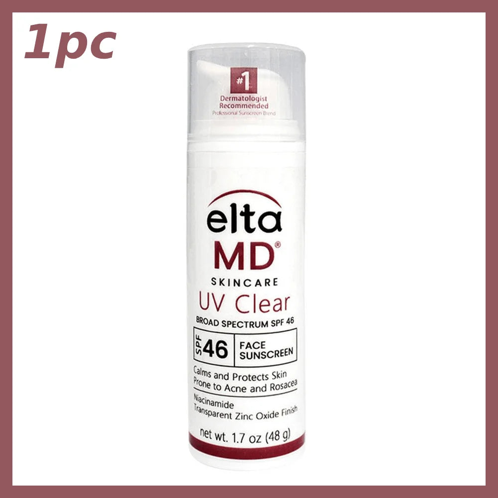 Eltamd 48ml Facial Sunscreen SPF46 UV Sunscreen Anti-Radiation Waterproof&sweatproof Non-greasy for Sensitive and Acne ProneSkin Peaceful Pleasures Health and Wellness A