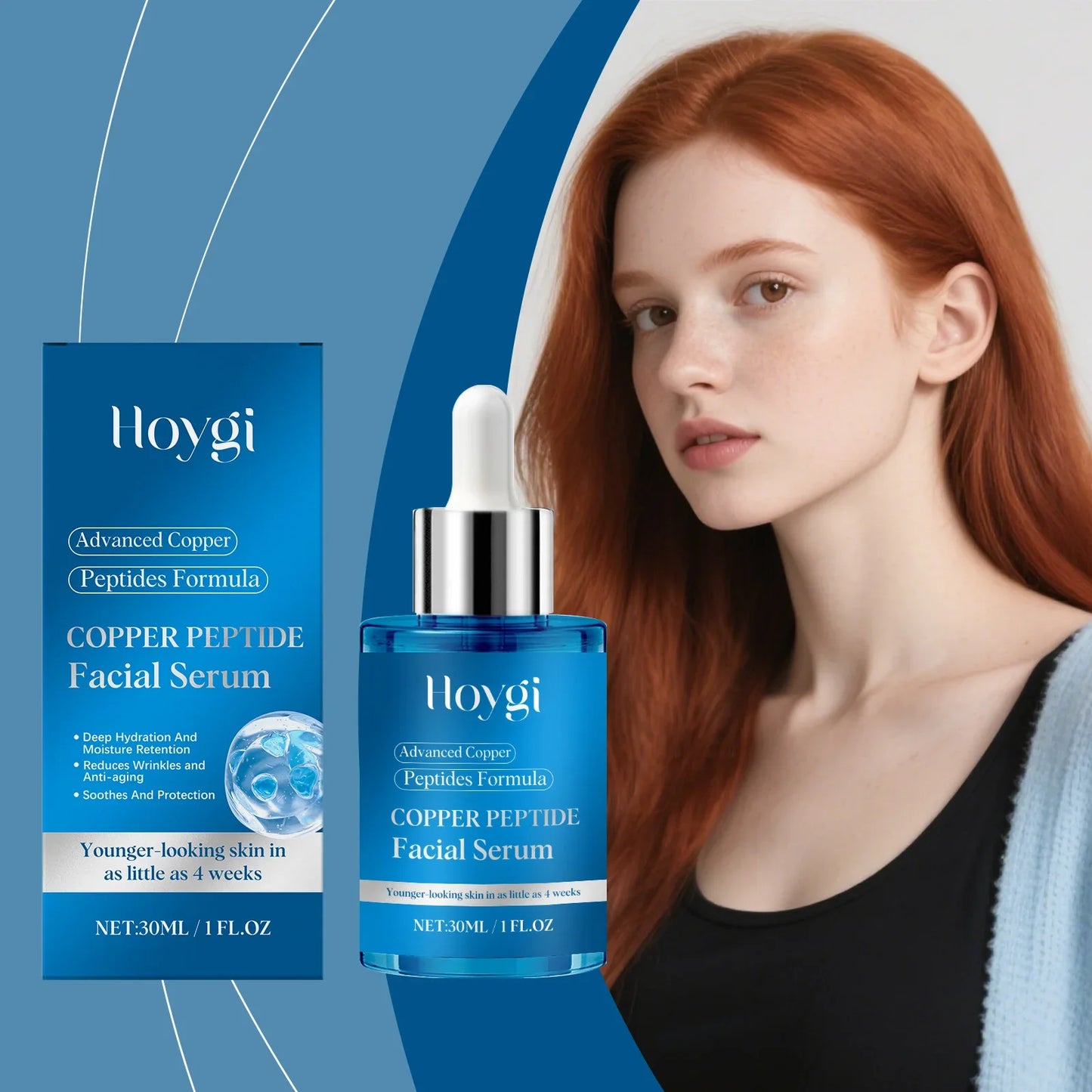 Copper Peptide Facial Serum – Hydrating & Moisturizing Essence