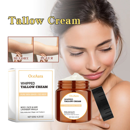 OceAura Tallow Body Cream – Deep Moisturizer for Dry Skin 120g
