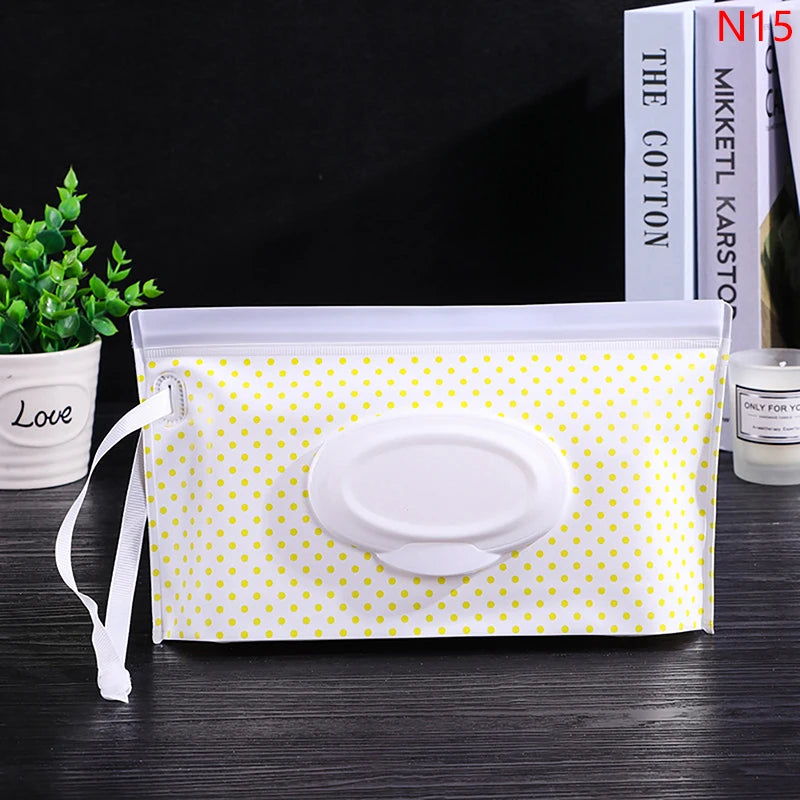 Portable Baby Wet Wipe Pouch | Reusable Refillable Holder