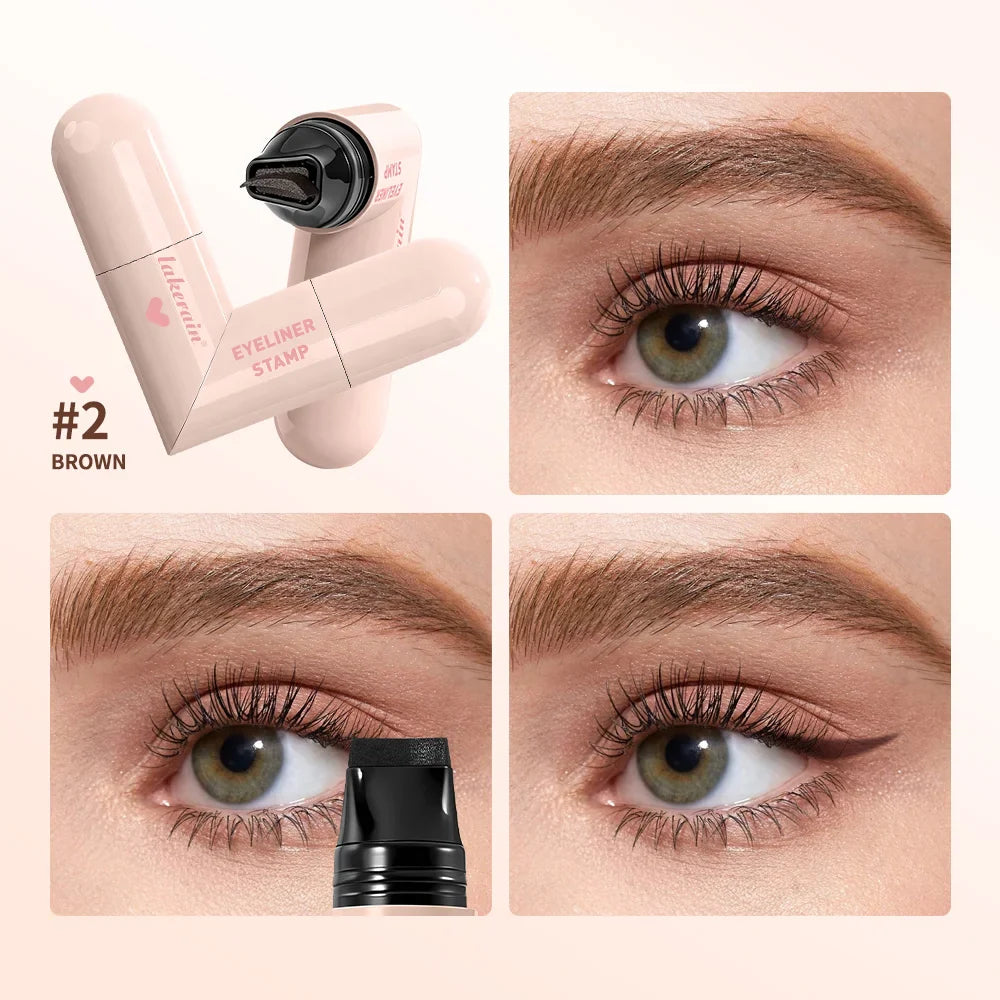 Double-Wing Eyeliner Stamp – Waterproof & Beginner-Friendly