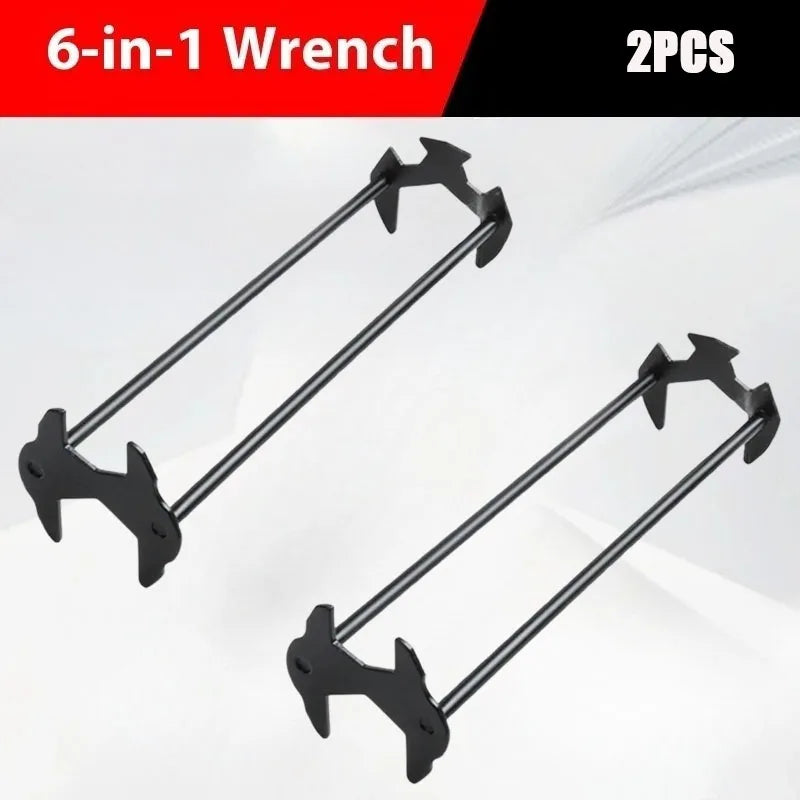 6-in-1 Metal Sink Wrench | Universal Faucet Installation Tool