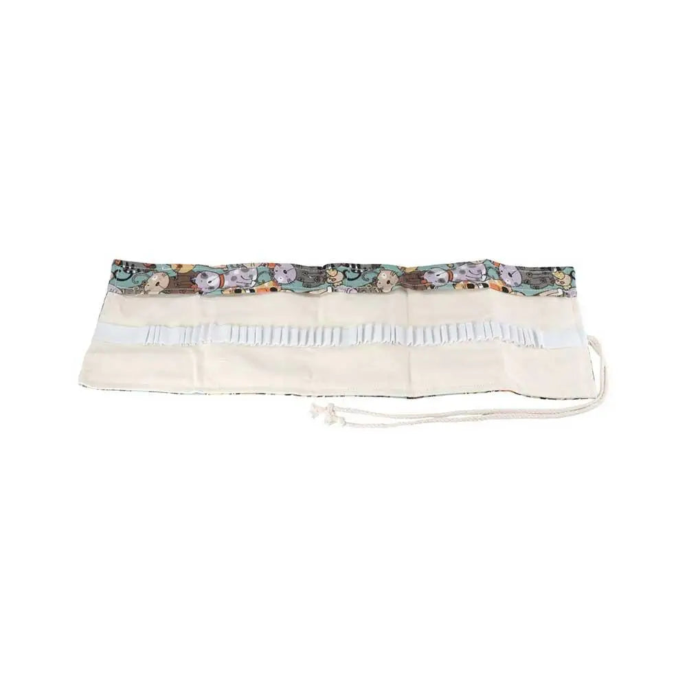 Boys Girls Creative Cute Cat Large Capacity Canvas School Supplies Pen Bag Pencil Bags Pencil Case Stationery Pouch Peaceful Pleasures Health and Wellness