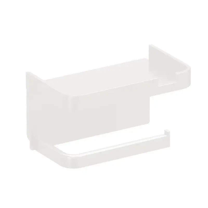 Wall-Mount Plastic Toilet Paper & Storage Rack | Kitchen Bath