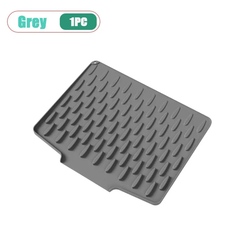 Non-Slip Silicone Dish Drying Mat 32×26cm | Heat Resistant