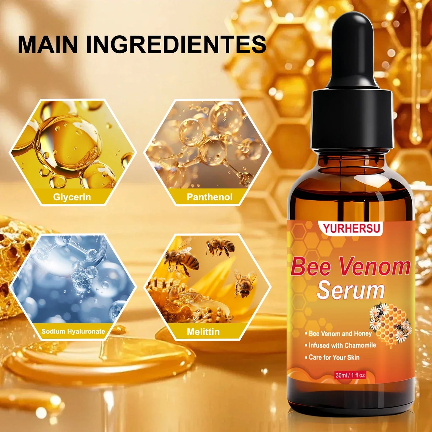 YURHERSU Bee Venom Eye Cream – Pore Minimizing & Firming 30ml