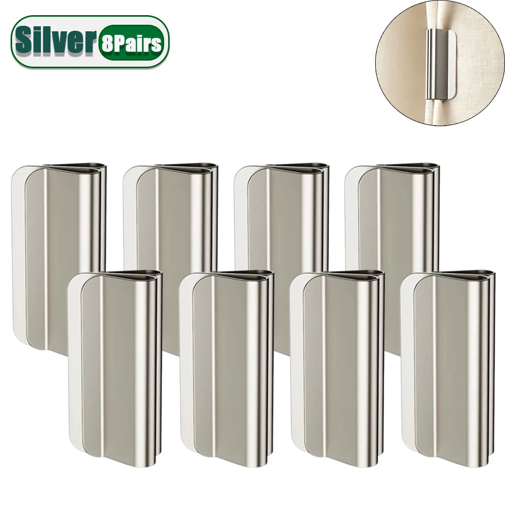 Magnetic Curtain Clips – Block Light & Keep Drapes Closed