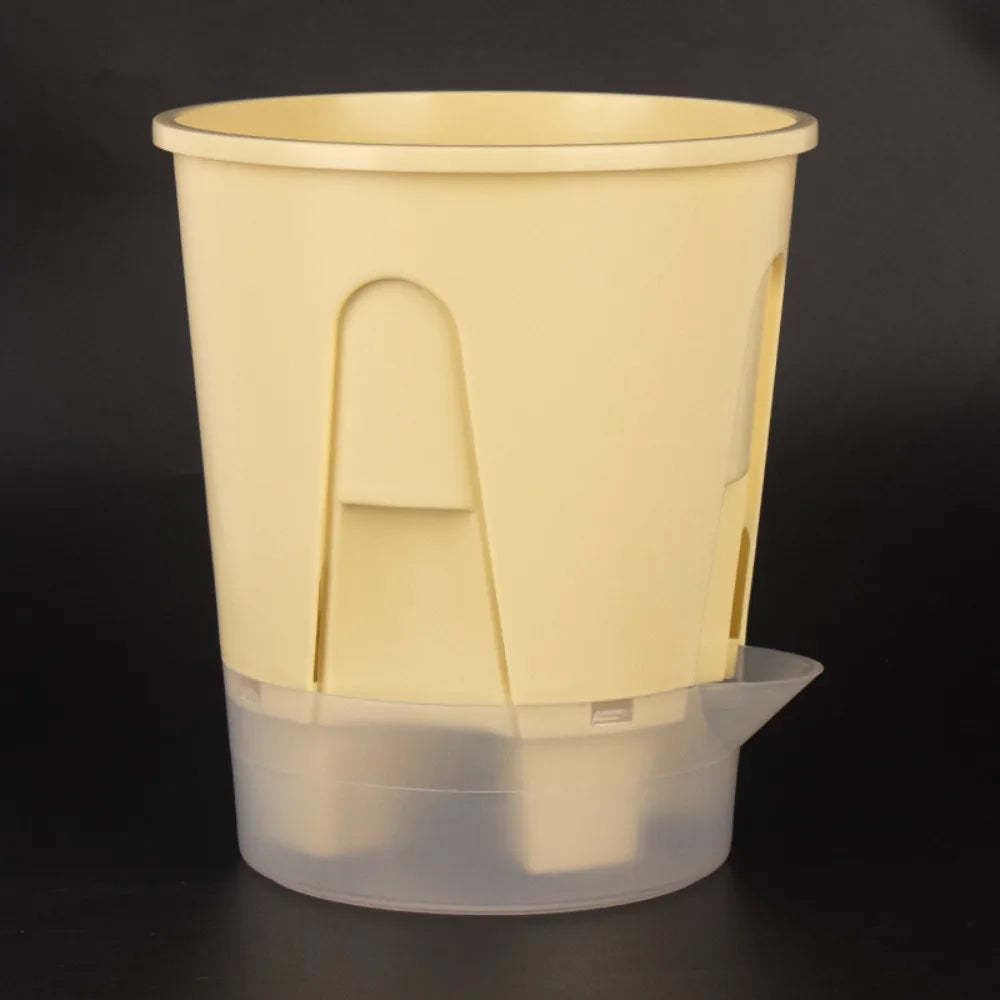 Self-Watering Plastic Flowerpot | Water Storage & Drain Holes
