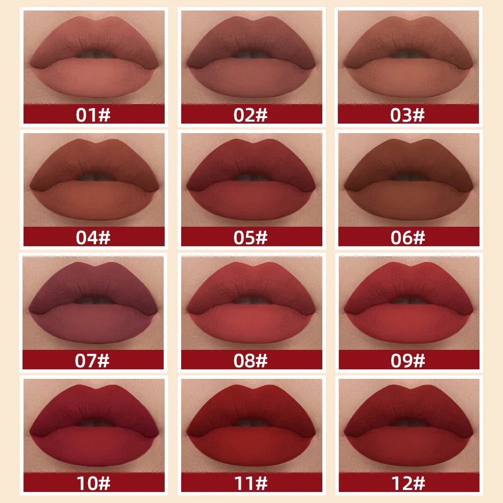QIBEST Matte Liquid Lipstick – Long-Lasting Velvet Lip Gloss