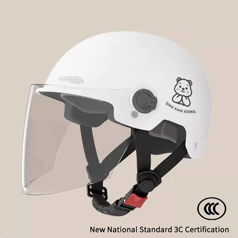 3C Certified E-Bike Half Helmet with HD Glasses | Unisex